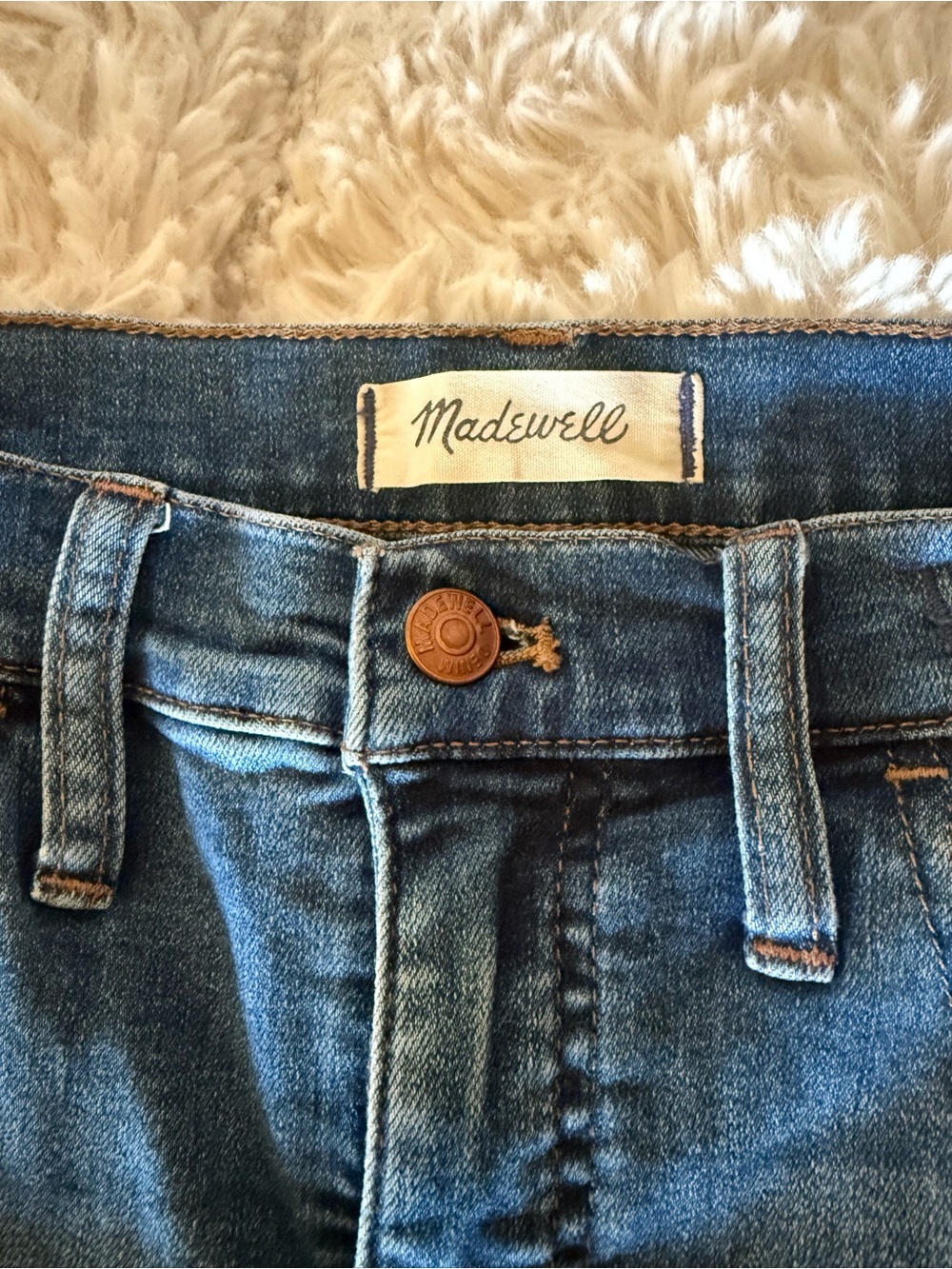 Madewell Vintage-Mid Blue High Rise Jeans
